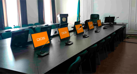 Оснащение конференц-залов персональными мониторами - Акимат Меркенского района